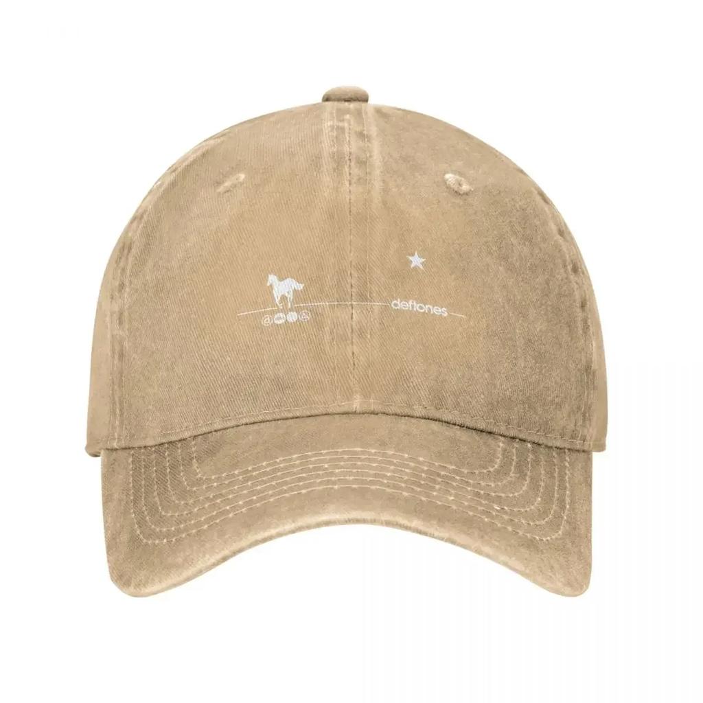 Deftones Pony Horse Baseball Cap Fashion Distressed Cotton Sun Cap Unisex Women Outdoor Running Golf Adjustable Caps Hat