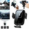 360° Automatic Clamping 10W Qi Wireless Fast Car Charger  Mount Air Vent Cell Phone Holder With Build-in Battery