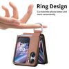 Ring Holder Wallet Cards Solt Phone Case For OPPO Find N3 N2 Flip 5G Kickstand Vertical Litchi Pattern PU Leather Magnetic Cover