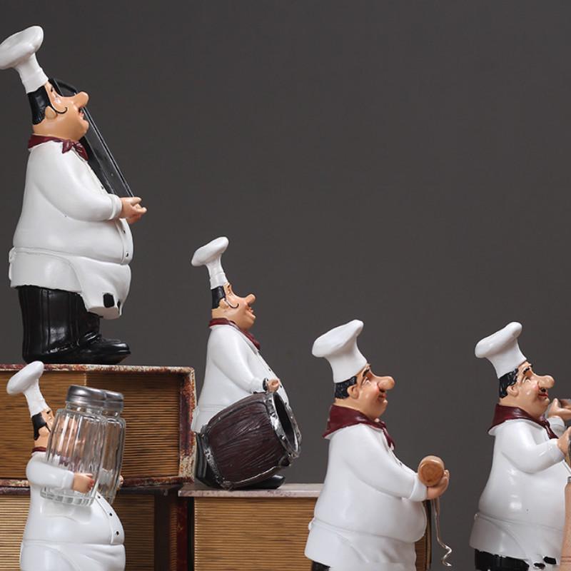 American Country Resin Creative Kitchen Restaurant Cake Shop Decoration Chef Character Craft Gift