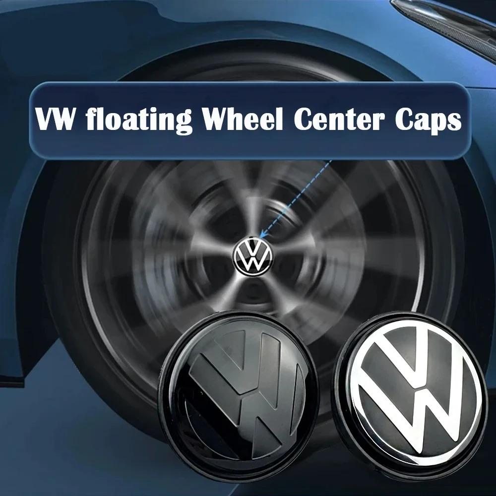 4pcs For Volkswagen VW Golf Polo GTI Touran CC (65mm #3B7601171)( 56mm #1J0601171) Floating Car Wheel Center Caps Hubcap Cover zf6