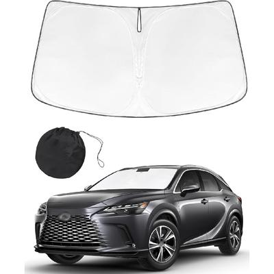 Солнцезащитная шторка на лобовое стекло, совместимая с аксессуарами Lexus RX 2023 2024 — двухслойная складная передняя солнцезащитная козырек 210T