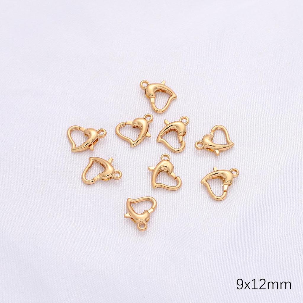 Застежка-лобстер с концевиком из золота 14/18 карат и соединительное кольцо с 9 штифтами, удлинительная цепочка для изготовления ювелирных изделий своими руками