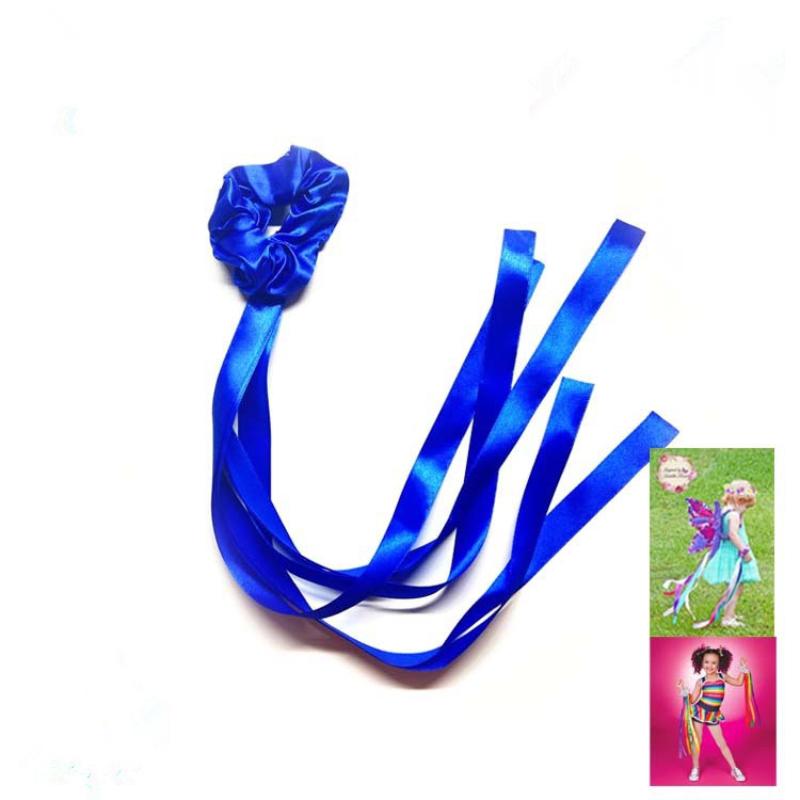 Dance Accessories Polyester Gymnastics Long Ribbon Elastic Rainbow Ribbon Headband Multicolor Wrist Straps Cheerleading
