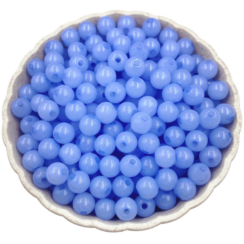 DIY фурнитура 6 мм желе цвет 200 шт Изготовление для поделок ювелирные изделия аксессуары бисер мода акриловые бусины круглые бусины