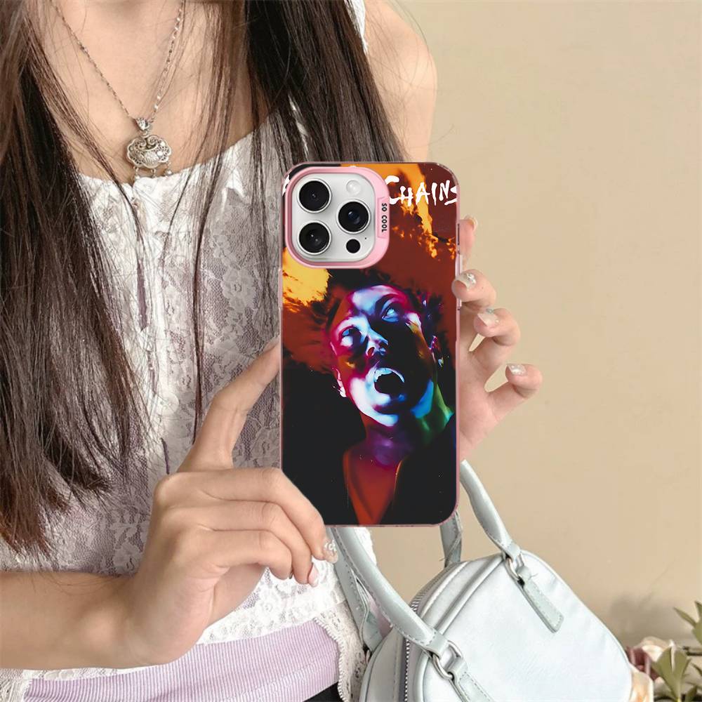 Band A-Alice I-In C-Chains Phone Case For IPhone 17 16 15 14 11 12 13 Pro Max Pro Plus Colored Silver Cover