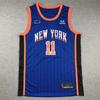 Mens NBA New York Knicks 11 Embroidered Basketball Jersey Sportswear Unisex Team Fan Apparel