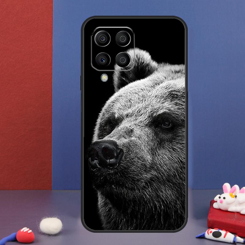 Cute Grizzly Bear Case For Samsung Galaxy M32 M52 M12 M16 M14 M54 M13 M33 M53 M56 M36 M31 M11 M35 M55 M15 M06