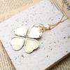 Yousheng Personalized Love Heart Locket Necklace That Holds 4 Photos Four-leaf Clover Pendant Necklace for Women Mother Wife Daughter Best Friend