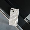 Минималистичный мягкий чехол Жемчужно-белый для моделей iPhone 15, 16 Pro Max и 17 Pro Max