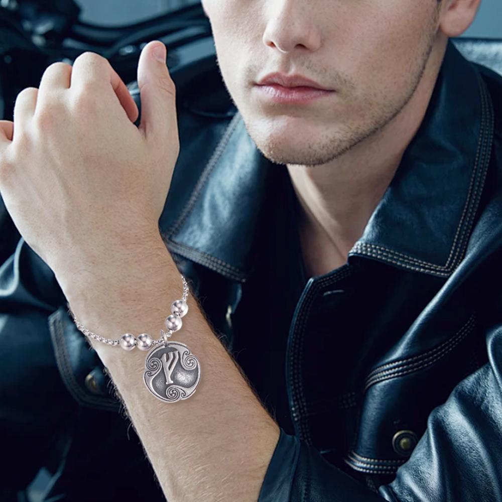 Винтажный Браслет с Рунами викингов для Мужчин Нержавеющая Сталь Прямоугольная Цепь Загадочные Скандинавские Руны Викингов Браслеты Амулет Ювелирные Изделия Подарок