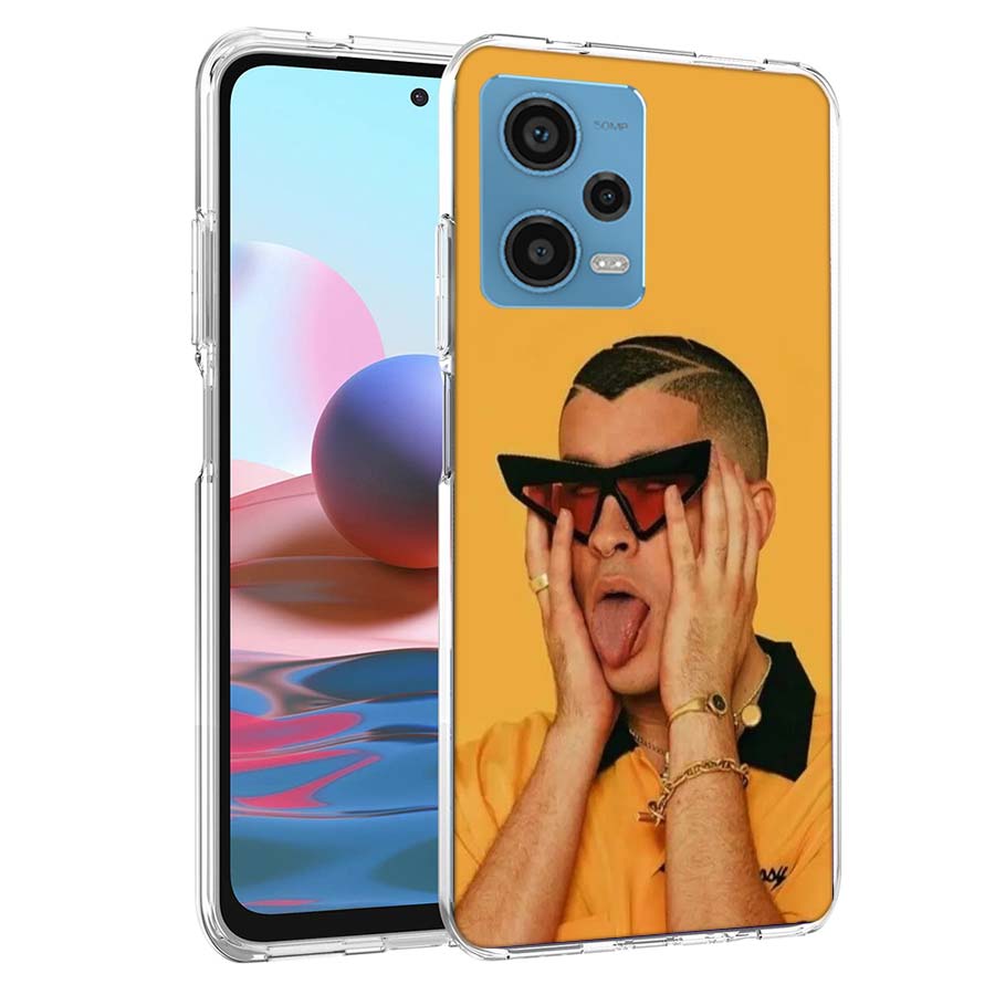 B-Bad B-Bunny Phone Case For Redmi Note 13 12 14 15 Pro Plus 13R 11 11T 11E 11S 10 Pro 10S 9 9S Cover Cell Clear TPU Capa Cases