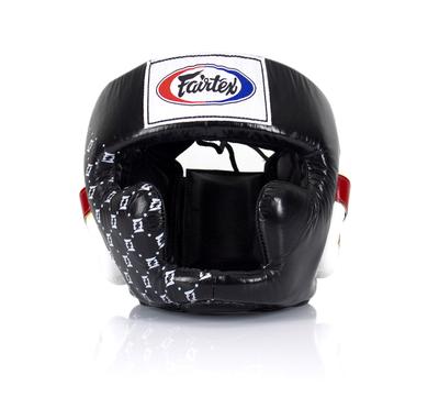 Черный шлем Fairtex Защита головы Супер Спарринг HG13 Диагональное зрение для муай-кикбоксинга (M, Fairtex) - HG3, HG10, Тайский, Бокс,