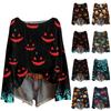 Halloween Sweatshirts For Women Knit Sweater Cute Shirt Fall Crewneck Pullover Tops