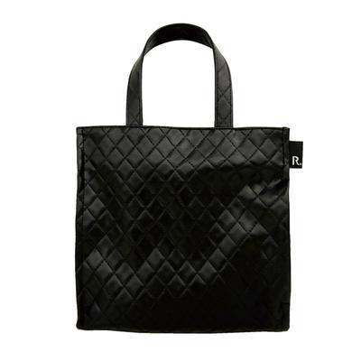 SQUARE Маленькая сумка-тоут Sub Bag Lunch Bag Синтетическая кожа 1056 03 [Rootote] LT.Square.Classic-B Женская стеганая сумка-черный
