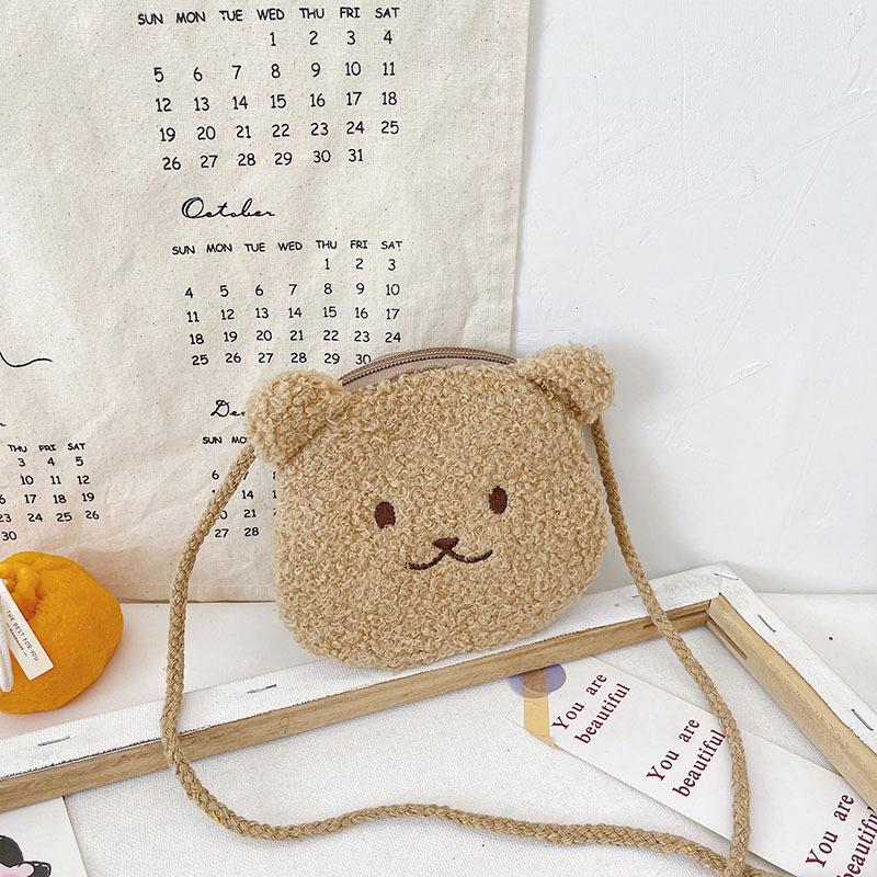 1 шт., мягкий модный милый рюкзак для маленьких мальчиков и девочек, милый мультяшный медведь, кролик, животное, сумка-мессенджер для монет, портативная детская сумка