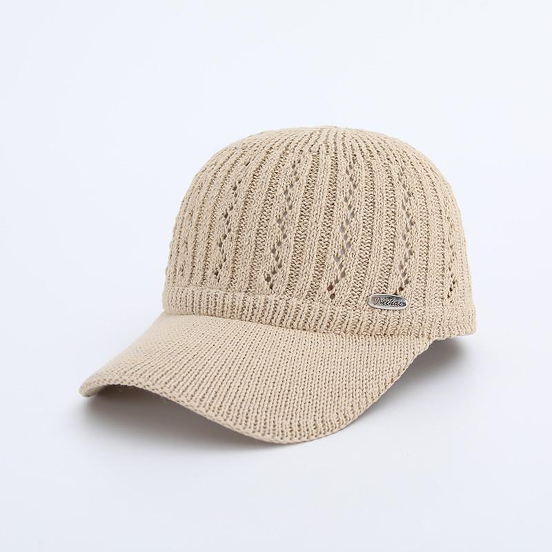 Breathable Knitted Cap With Sun Shield And Adjustable Design For Daily Outdoor Use
