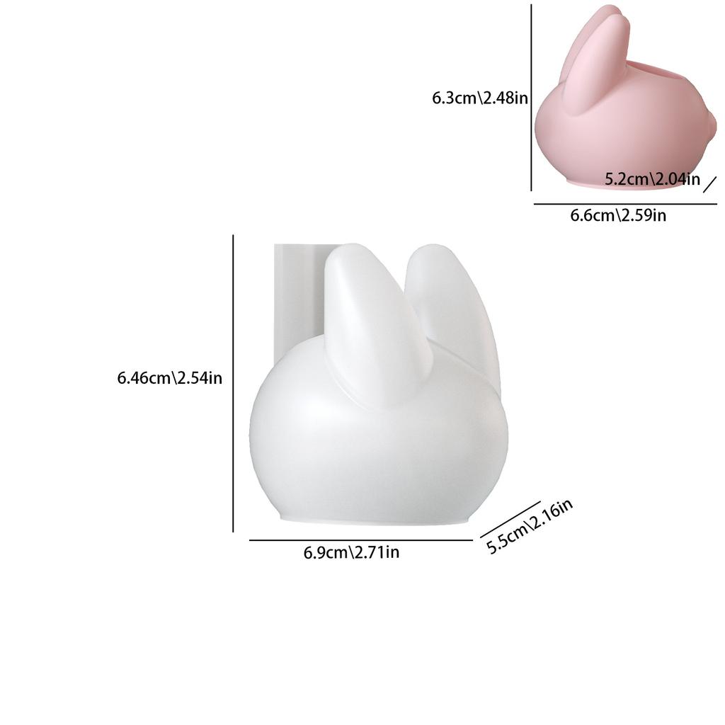 Форма для фигурки кролика Форма для декоративной ароматической свечи Форма для подсвечника Праздничная Для изготовления ароматических свечей Поделки своими руками Подарки