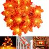 LED Maple Leaf & Rose Flower Decorative String Lights for Holiday Bedrooms