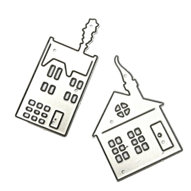 Дом металлический трафарет DIY ремесло углеродистая сталь шаблон для тиснения трафарет Скрапбукинг для карточек высечки плесень