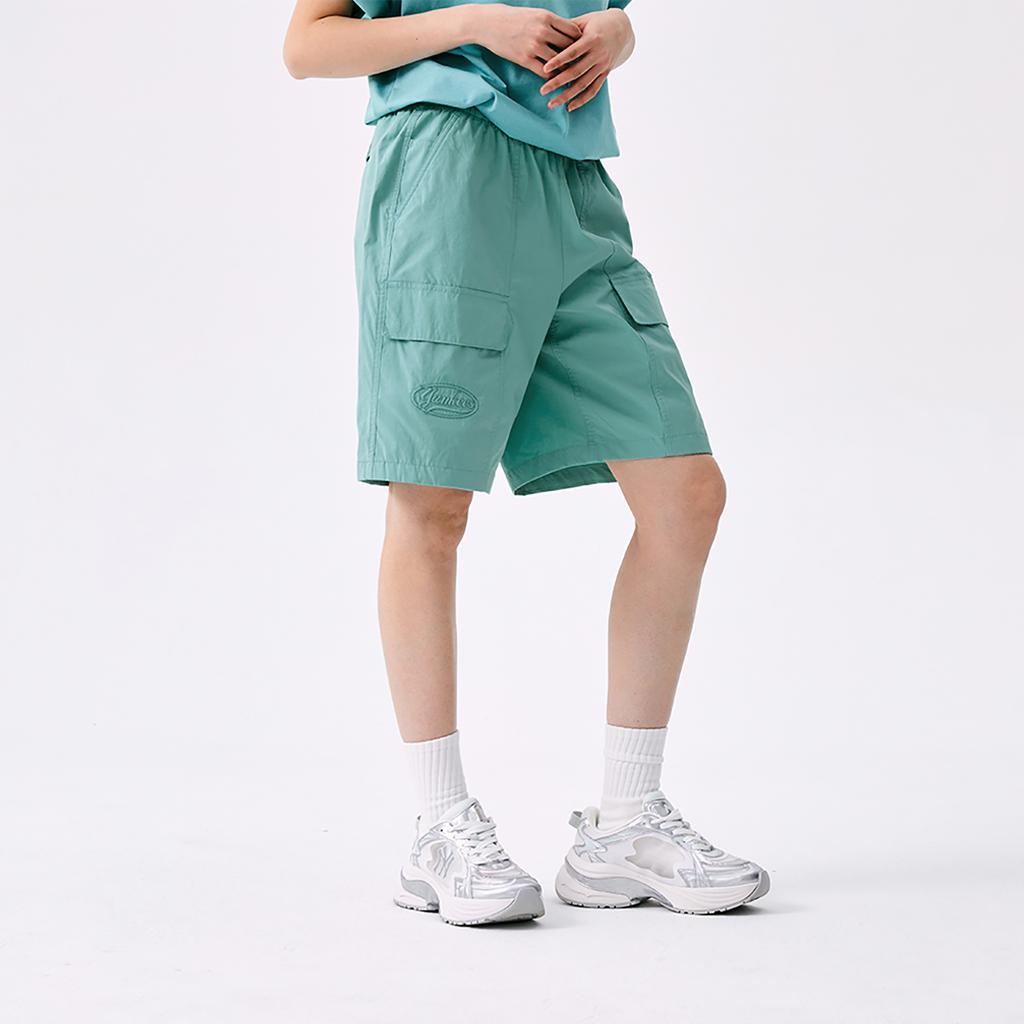 New MLB Preppy Style Collection New York Yankees SS25 Cargo Shorts Unisex Mint Green 3ASMV0553-50MTM