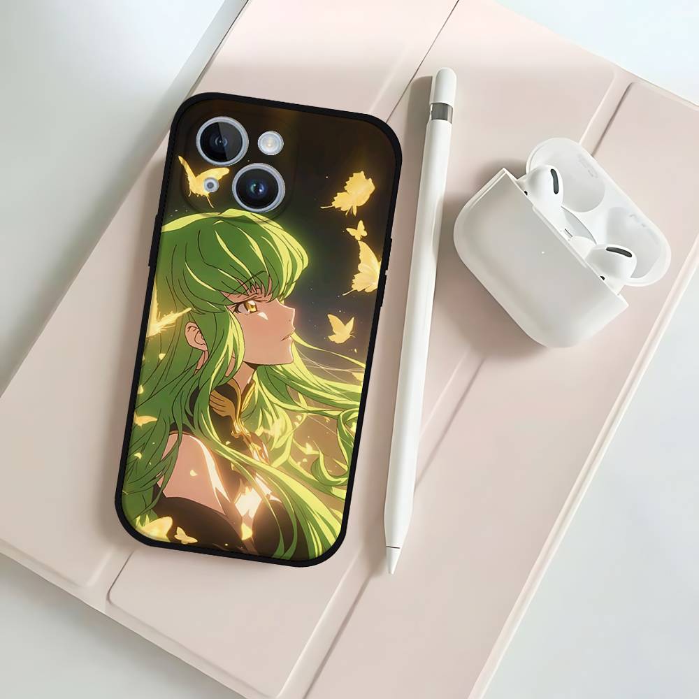 Аниме C-Codes G-Geass Черный Чехол Для Телефона Подходящий Для IPhone 17,16,15,11,13,14 Pro Max,Plus,X,Xr,Xs Max,13Mini