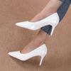 Fashion Red High Heels for Women's Sexy Fine Heel Pumps Fashion Party Plus Size 43 Pointed Toe Wed Shoes Patent Leather Dress High Heels