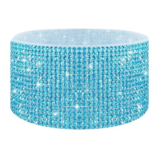 Силиконовый чехол со стразами для стакана 40 унций, блестящий чехол для бутылки с водой, нижний рукав, противоскользящий, игристый, аксессуары для стакана