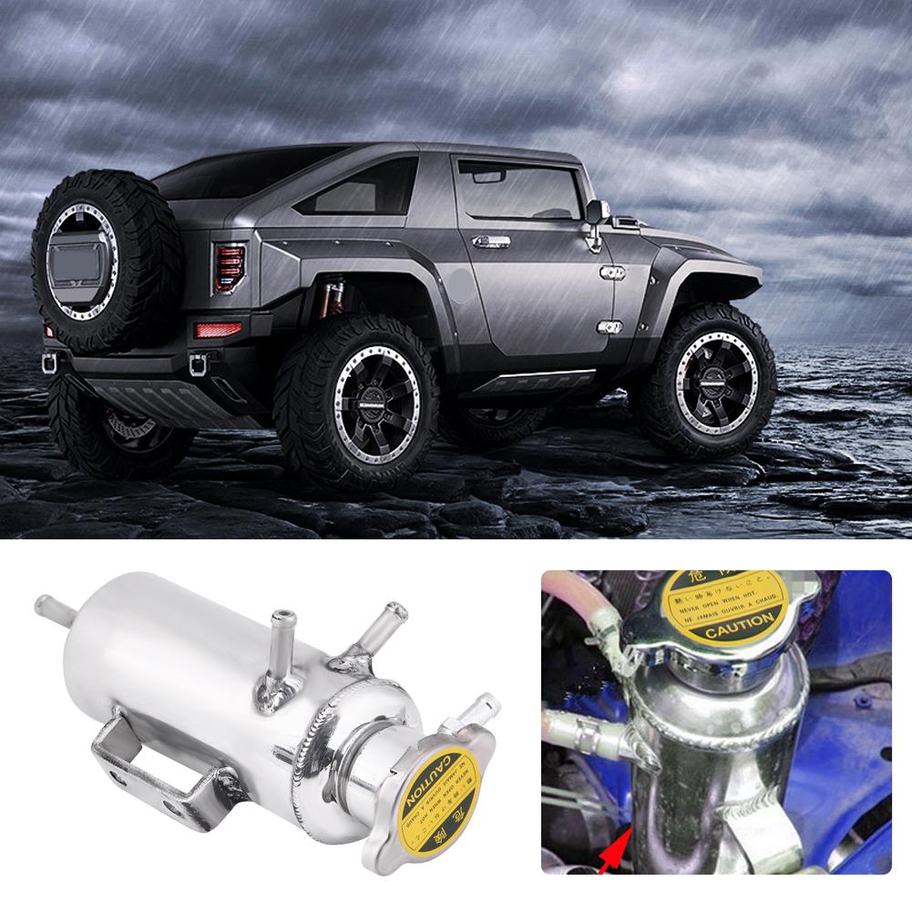 350ml Aluminum Car SUV Overflow Catch Tank Cooler Coolant Reservoir Kit Universal