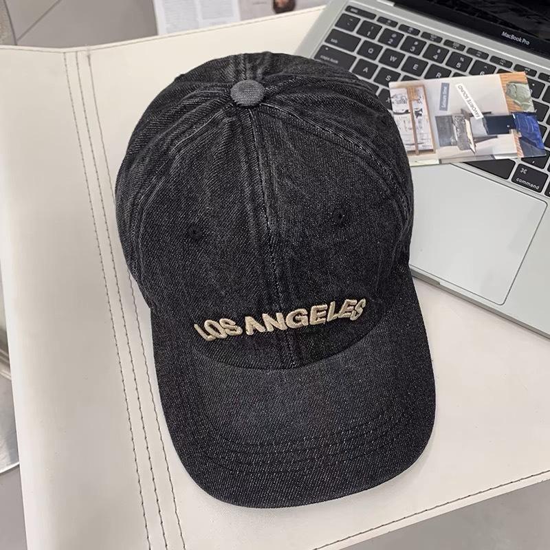 Джинсовая бейсболка для женщин в корейском стиле, универсальная шляпа с широкими полями, подчеркивающая лицо, шляпа-утенок, японская шляпа с мягким верхом, шляпа-обхват для большой головы