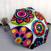 1pc Flower Mandala Pattern Auto-Fold Umbrella with One-Touch Open/Close - 8 Reinforced Ribs for Windproof Stability,  yy251118165