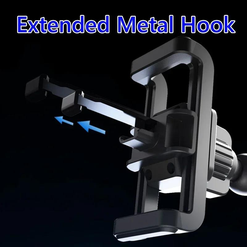 Автомобильный держатель для телефона с зажимом для воздуховода, шаровая головка, магнитная присоска, гравитационные подставки, аксессуары, автомобильный кронштейн для зарядки сотового телефона