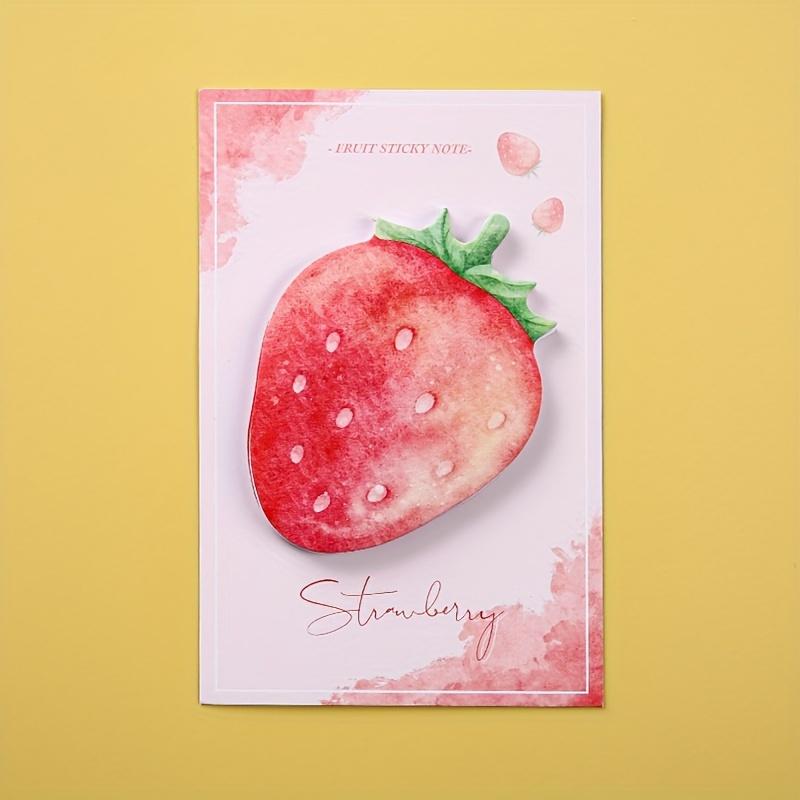 Single-Pack Japanese Cartoon-Style Realistic Fruit Series Sticky Notes, Planning Notepaper