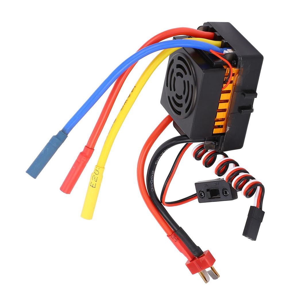 60A Brushless ESC with 5.8V 3A BEC Output Waterproof Electronic Speed Controller for 110 RC Car