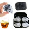 6 In 1 DIY Skull Ice Mold Skull Ice Ball Maker 3D Three-dimensional Tray Molds Silicone Whisky Ice Cube Biscuit Cookie Mold
