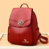 Рюкзак Новая Мода Большая Вместимость Женский Мягкая Кожа Универсальный Рюкзак Дорожный Рюкзак