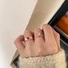 Роскошное регулируемое кольцо в форме сердца из циркона с капельной глазурью для женщин