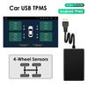 USB Android Система контроля давления в шинах TPMS Дисплейная система Внутренние Внешние датчики Для автомобильной навигационной магнитолы