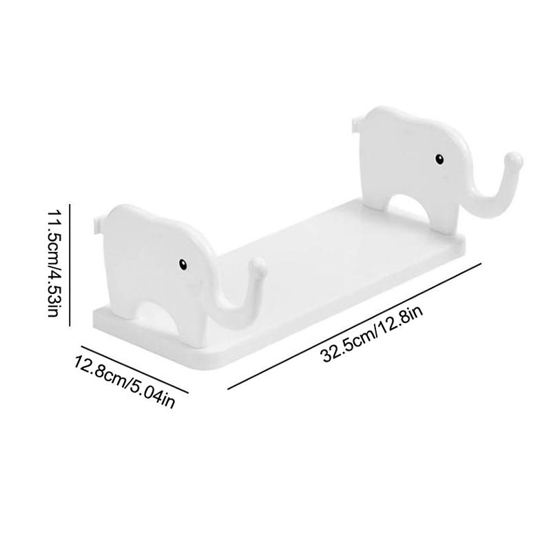 Милые полки для ванной в виде слона, кухонная полка для туалета, полка для хранения над унитазом, настенные плавающие полки, интересная стойка для хранения