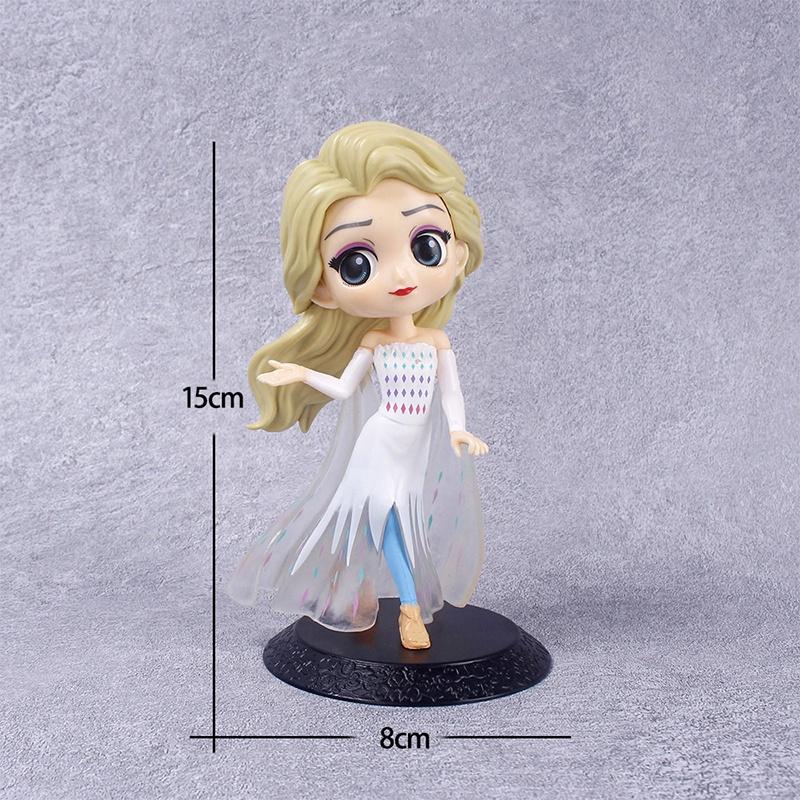 Frozen Pvc Elsa Anna Action Figure Toy Model Cake Topper Home Decor Birthday Gift