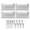 4Pcs/Set Solar Panel Mounting Z Brackets High Strength Aluminum Alloy for Car RV Yacht Ships
