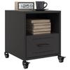 VidaXL Bedside Tables 2 Pcs Black 36x39x43.5 Cm Steel, Cabinet, Bedroom Furniture, Phone Stand, Cabinet 846705