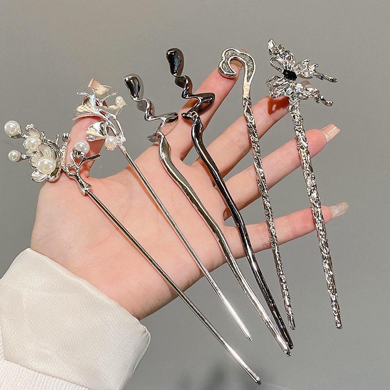 Korean Retro High-End Metal Hairpin - New Ancient Style