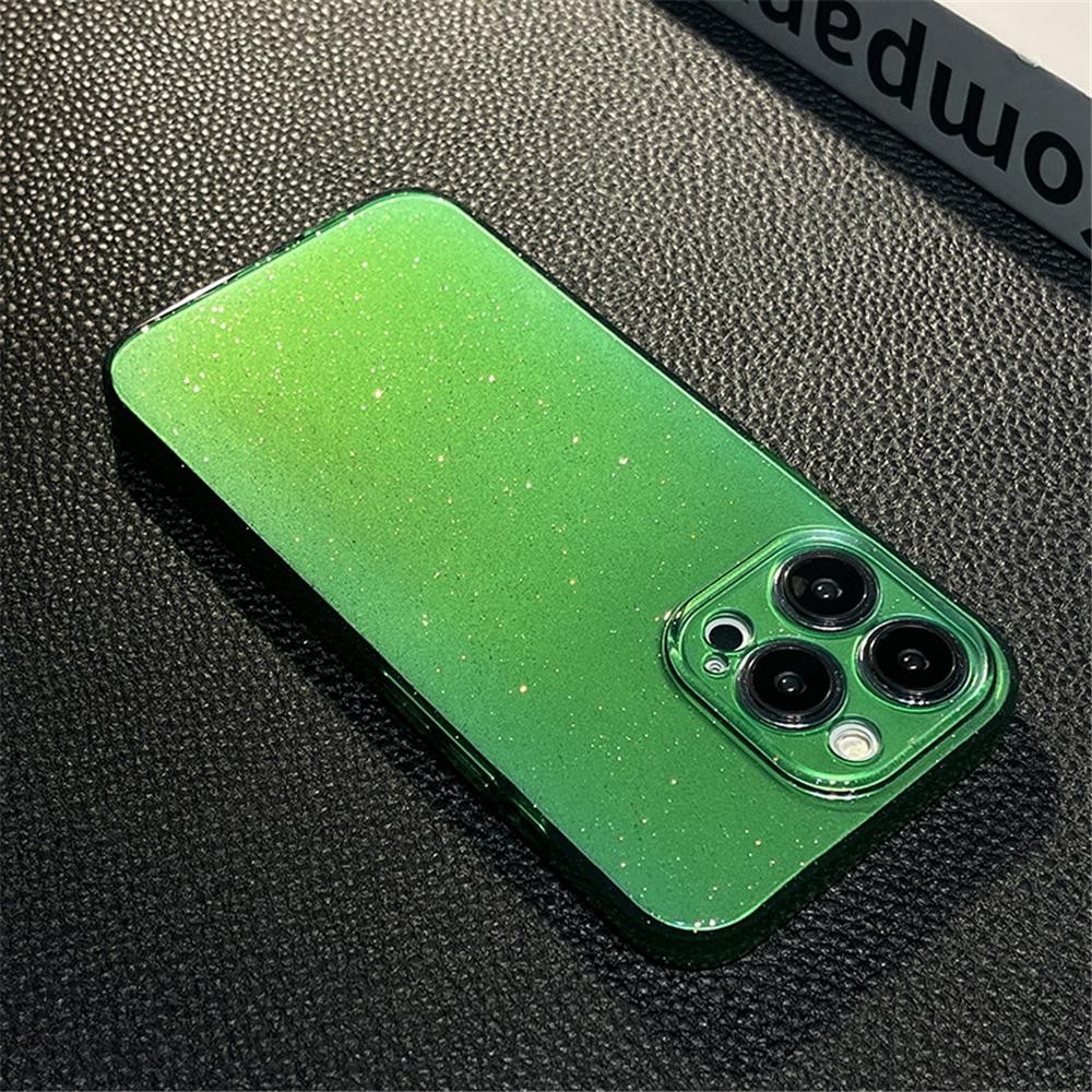 Роскошный прозрачный чехол-желе с блестками для iPhone 16 15 11 12 13 14 17 Pro Max XR XS Plus, мерцающий, мягкий, противоударный, силиконовый чехол