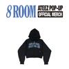 Предзаказ укороченного худи на молнии ATEEZ 7-я годовщина POP-UP 8ROOM