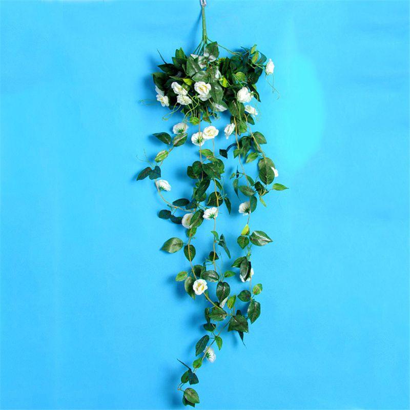 Красивые искусственные цветы 100 см, шелковая роза, искусственная гирлянда, лоза, листья плюща для потрясающего домашнего декора