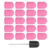 Nail Sanding Band Drill Bit Nail Art Polishing Sanding Cap Set Accessory (10 X 15mm)Pink