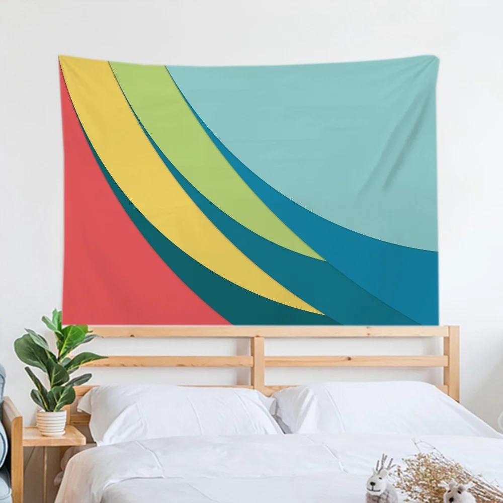 Colorful Simple Tapestry Office Living Room Decoration Home Wall Tapestry