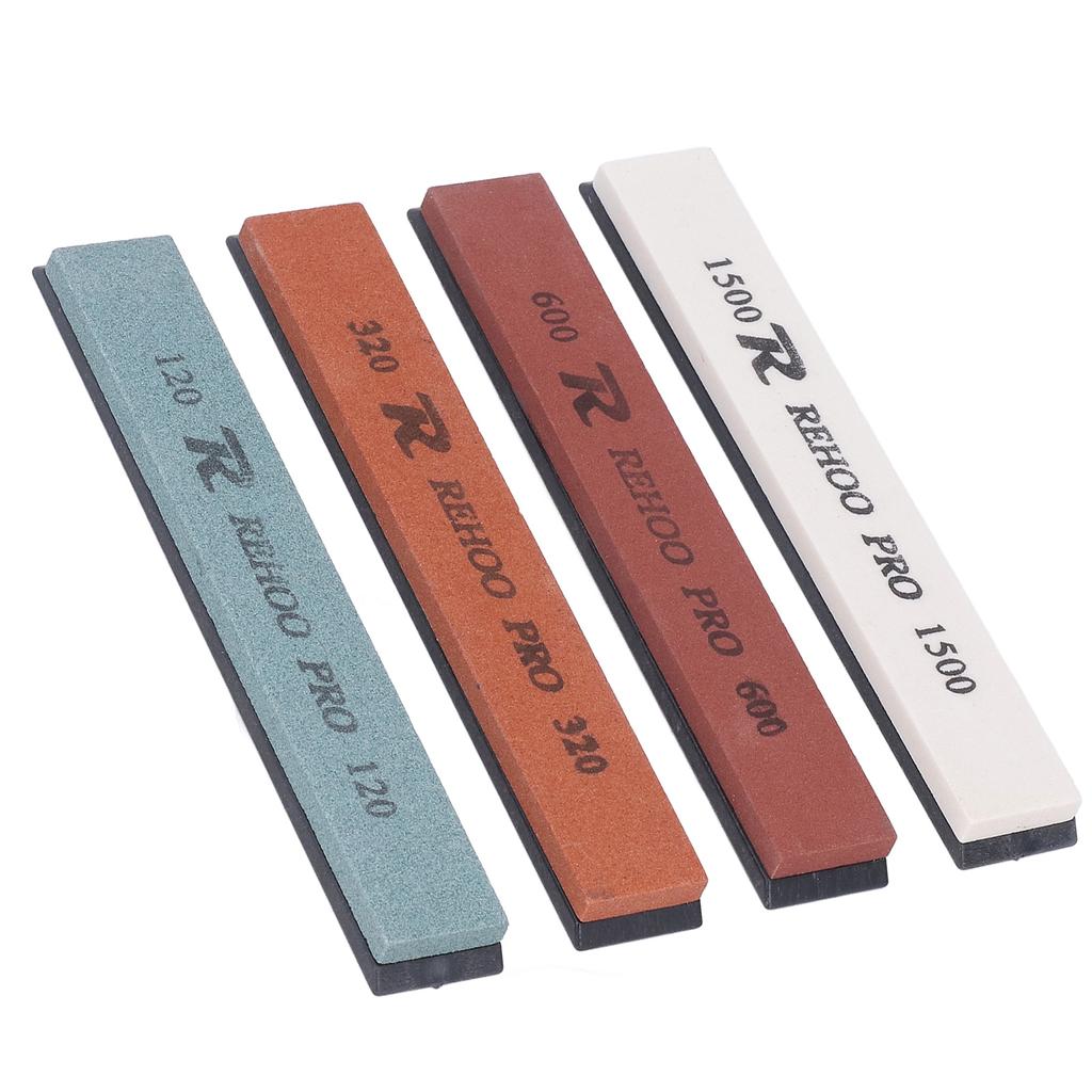 4 ШТ. Точильный камень с фиксированным углом, набор точилок для ножей зернистостью 120 320 600 1500, водный камень