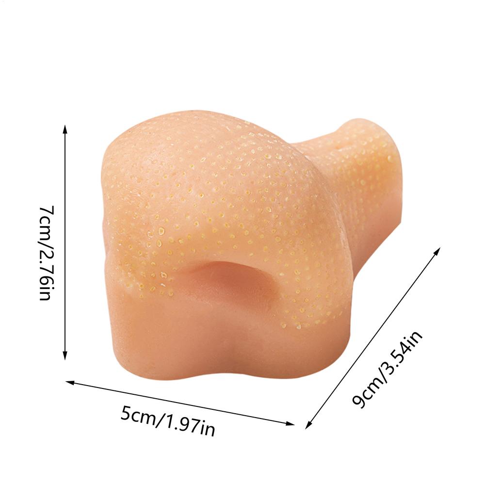 Pimple Toy 9x5x7cm Silicone Interactive Pimple Squeeze Toy Reusable Stress Reliever Nose Game for Kids Adults Classroom Desk